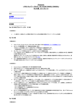 i-PROネットワークカメラ WV-SC385/SW395J/SW395AJ - Psn
