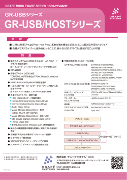 GR-USB/HOSTシリーズ