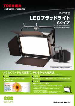 LEDフラッドライト Sタイプ(PDF:698KB)