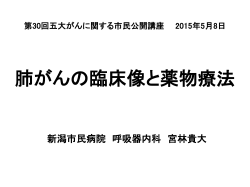 講演内容 - 新潟市民病院