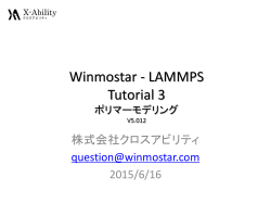 ポリマーモデリング - Winmostar