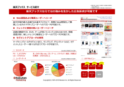 楽天ブックスならではの強みを生かした広告訴求が可能です