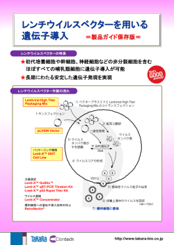 レンチウイルスベクターを用いる