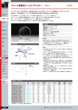 プレート型偏光ビームスプリッター - OptoSigma Global Top