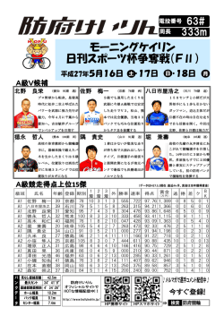 モーニングケイリン 日刊スポーツ杯争奪戦（FⅡ）