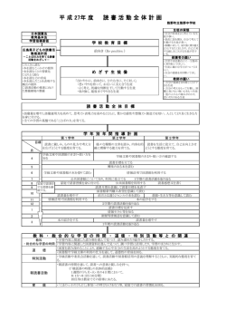 読書活動全体計画