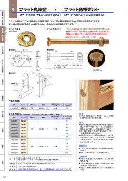 フラット丸座金 / フラット角根ボルト