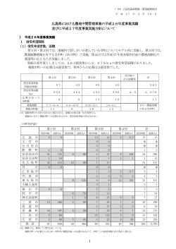 1 広島県における農地中間管理事業の平成26年度事業実績 並びに平成