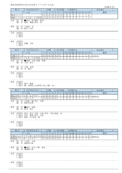 第8回春季全日本小学生男子ソフトボール大会 《記録4号》 鬼北ジュニア
