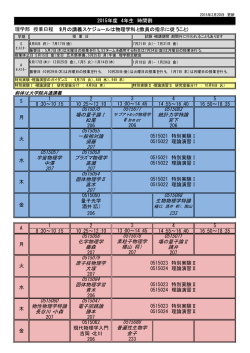 0515070 0515083 場の量子論Ⅰ 統計力学特論 松尾 宮下 0515055