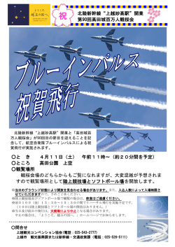 ブルーインパルス祝賀飛行チラシはこちらから [PDF