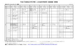 東京ステーションカレッジ時間割