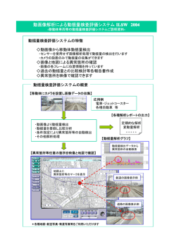 動画像解析による動揺量検査評価システム ILSW 2004
