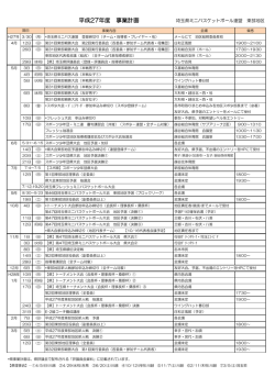 平成27年度 事業計画 - 埼玉県ミニバスケットボール連盟 東部地区