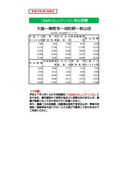 杉山田線