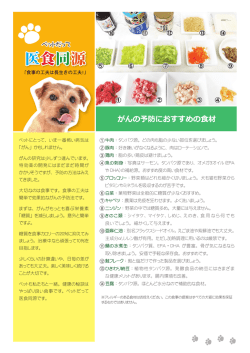 ペットだって医食同源―がんに負けないための食材