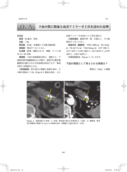 下血の際に腹痛と血清アミラーゼ上昇を認めた症例