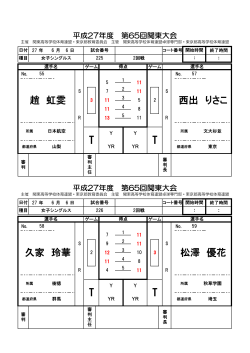 GS225-232 - 東京都高体連男子卓球専門部