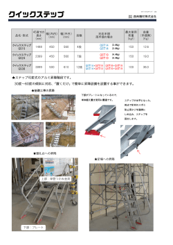 45 ｸｲｯｸｽﾃｯﾌﾟ 1：4 - 仮設機材のレンタルなら西南機材株式会社