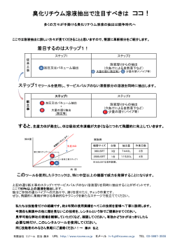 臭化リチウム溶液回収。