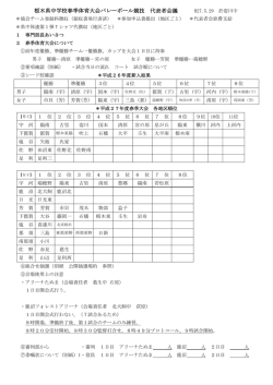 レジュメ - 栃木県バレーボール協会