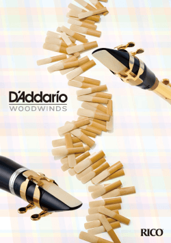 D`Addario WOODWINDS(RICO) カタログ2015年4月版
