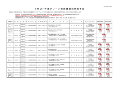 平 成 27 年 度 グ リ ー ン 経 営 講 習 会 開 催 予 定