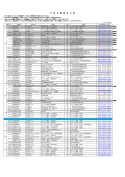 講習会開催予定表 - JARAC 一般社団法人 日本冷凍空調設備工業連合会