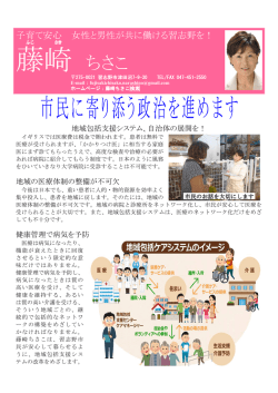 広報資料2PDF - 藤崎ちさこ ホームページ