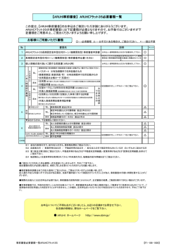 【ARUHI事前審査】 ARUHIフラット35必要書類一覧