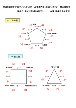 一般の部 シニアの部 - 福岡県バスケットボール協会