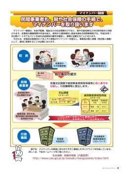 マイナンバーを取り扱います