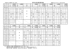 学 科 時 間 割 表 - 横須賀ドライビングスクール