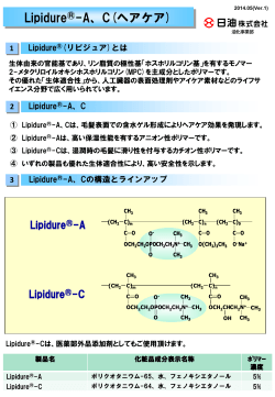 Lipidure &reg; -A, C技術資料