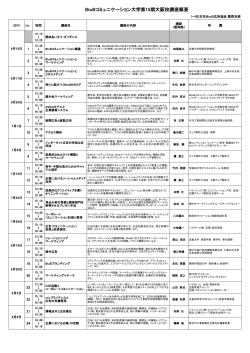 講座内容(大阪) - 日本BtoB広告協会
