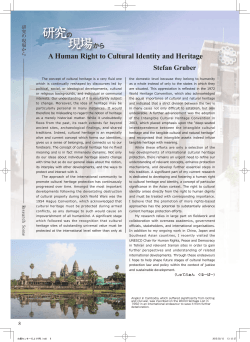 A Human Right to Cultural Identity and Heritage Stefan Gruber