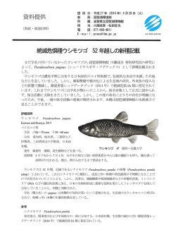 絶滅危惧種ウシモツゴ 52年越しの新種記載 資料提供