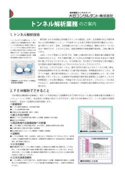 トンネル解析業務(PDF 886KB)