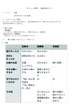 仏像 - 早川町立早川北小学校