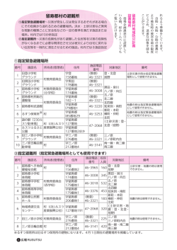 留寿都村の避難所