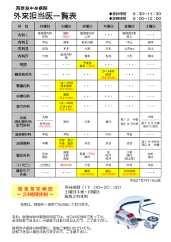 外来担当医一覧表（pdf）