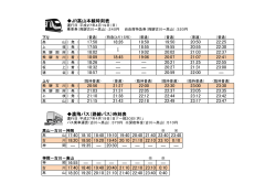 JR高山本線時刻表 濃飛バス（路線バス）時刻表 山 17:40 18:10 18:40
