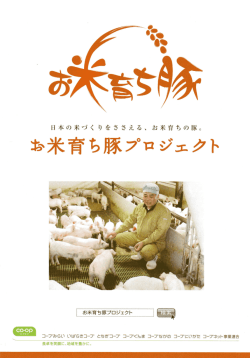 お米育ち豚プロジェクト - 一般社団法人 日本飼料用米振興協会 ［j-fra］