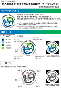 世界農業遺産「能登の里山里海」ロゴマーク・デザインガイド ロゴマーク