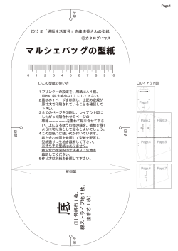 マルシェバッグの型紙