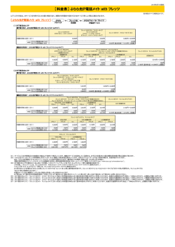 ［料金表］ ぷらら光IP電話メイト with フレッツ
