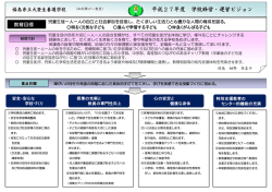 平成27年度 学校経営・運営ビジョン