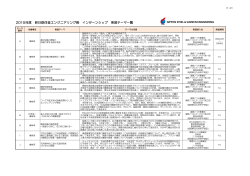 テーマ一覧PDF版はこちら - 新日鉄住金エンジニアリング