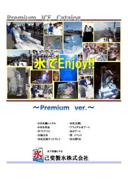 プレミアム版カタログ - 広島の氷屋さん 己斐製氷