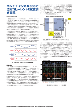 マルチチャンネルDDSで 位相コヒーレントFSK変調 を